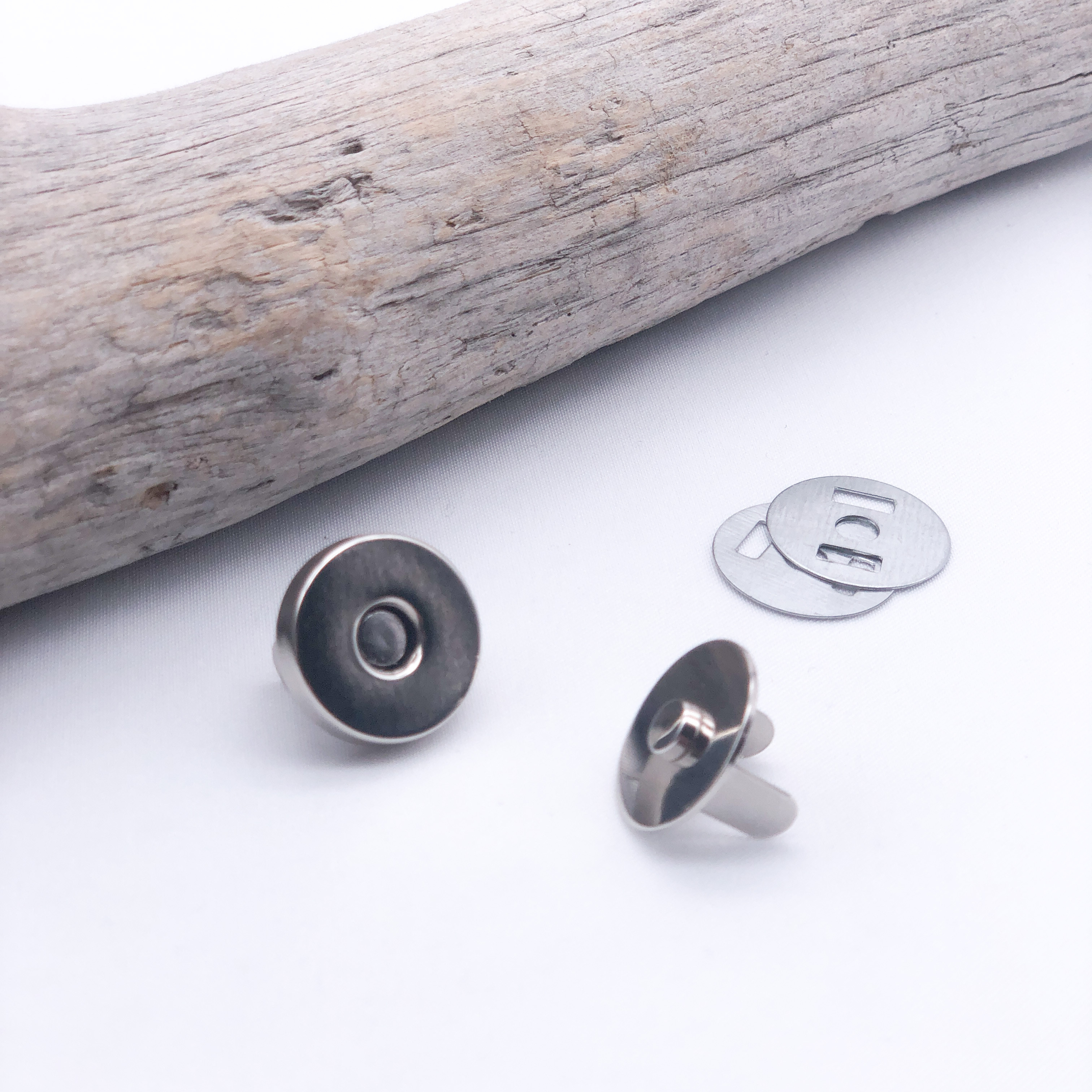 Fermoir Magnétique 20mm Argent - Maison Klem